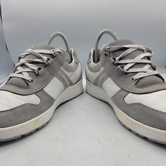 Mephisto Womens 8 Ruby Gray Metallic Leather Nubuck Sneakers Shock Absorber - Picture 3 of 12